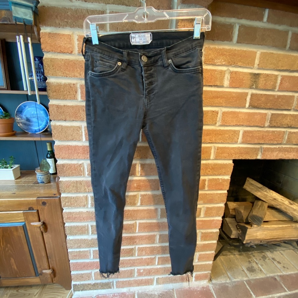 Free People Black Sunny Denim